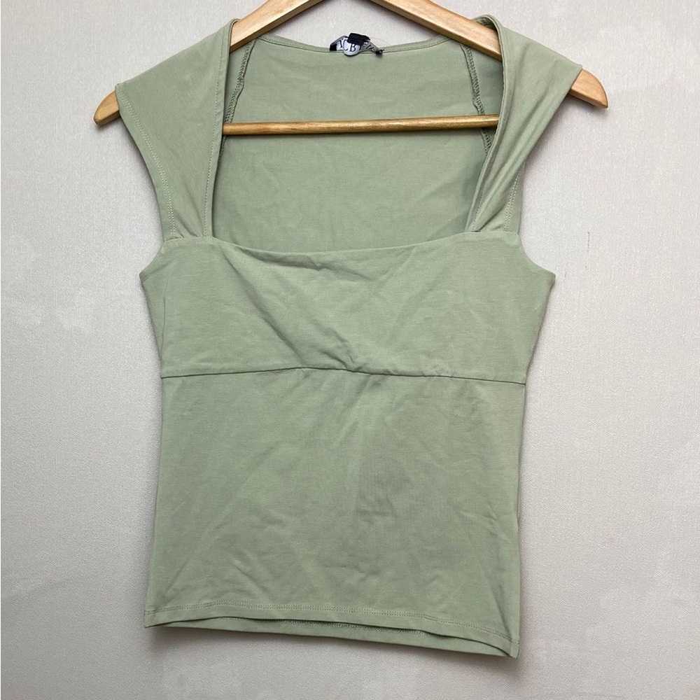 J. Crew Soft Green Cap Sleeve Blouse - Picture 7 of 8